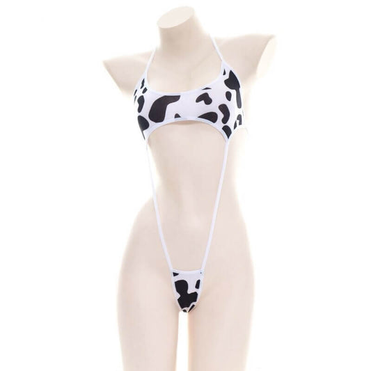 Cows Strap Halter Bodysuit