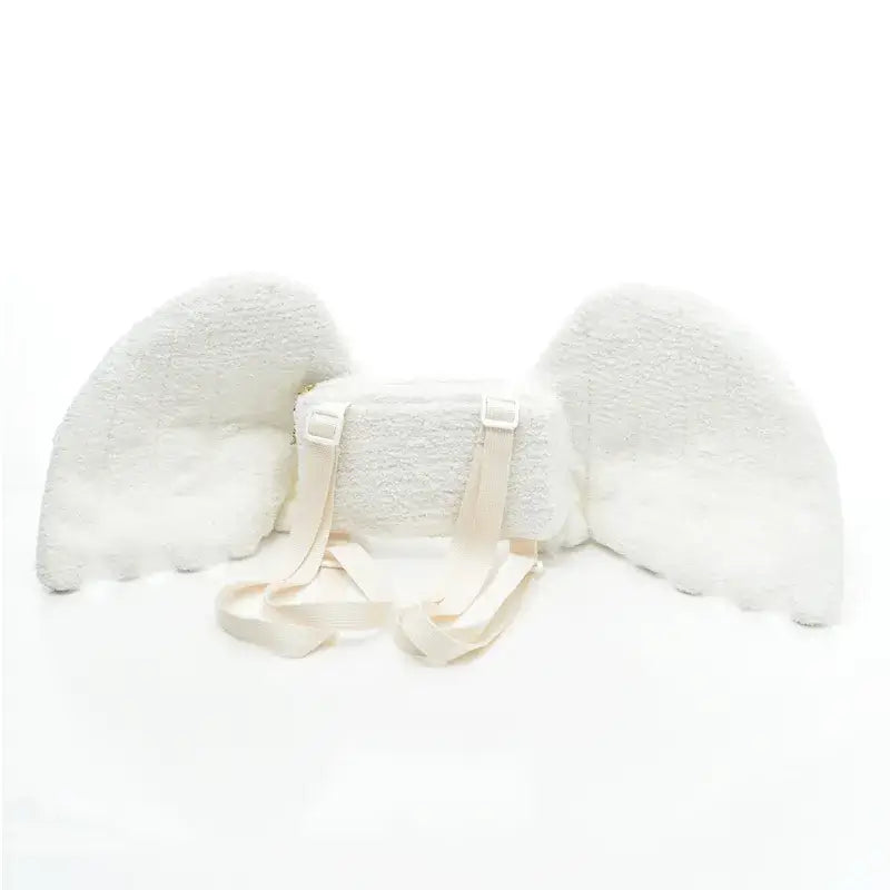 Kawaii Angel Wings Plush Backpack