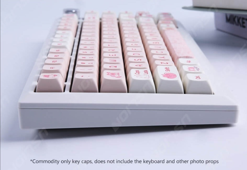 133 Key Pink Cat XDA Profile PBT Keycaps