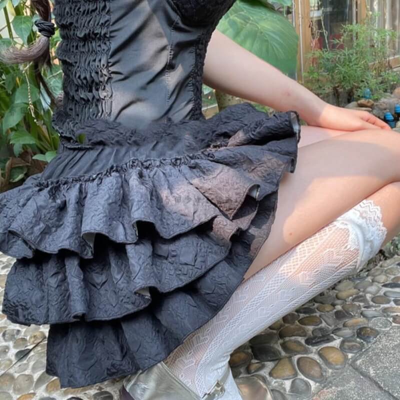 Kawaii Lolita High Waist Ballet core Tutu Skirt