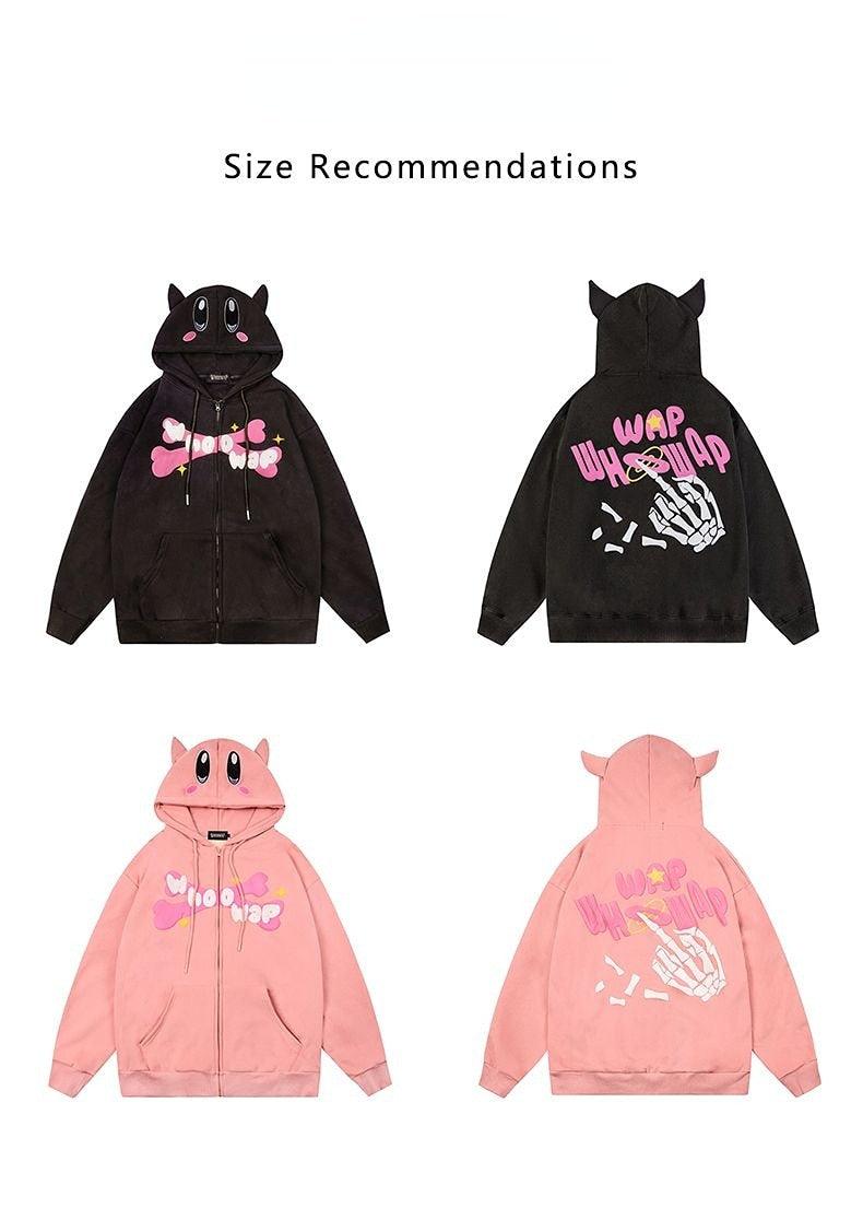 Shop Kirby Pink and Black Hoodie , hoodie , Killer Lookz , hoodies, lounge, loungewear, outerwear , Killer Lookz , killerlookz.com