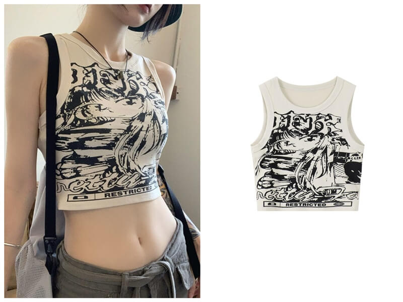 Punk Vintage Goth Tank Top Collection