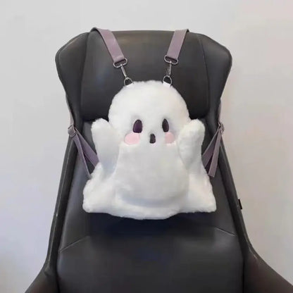 Kawaii White Little Ghost Backpack