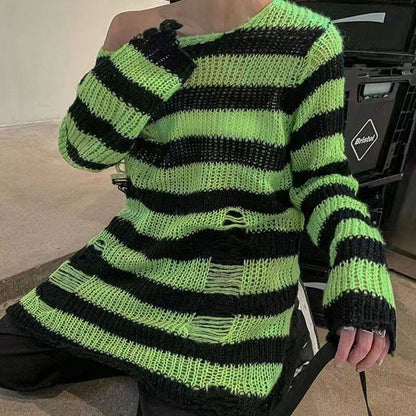 Punk Gothic Long Sweater
