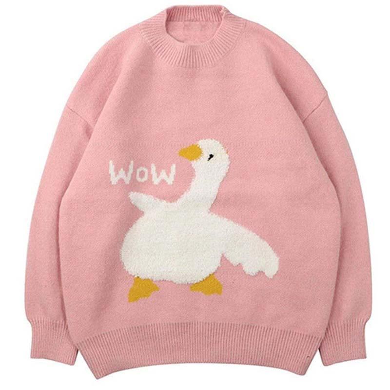 Shop Oversized Untitled Goose Knitted Murder Sweaters, top, Killer Lookz, everyday, gaming, kawaii, new, top, Winter, Killer Lookz, killerlookz.com 