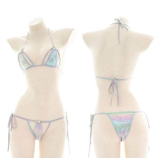 Holographic Two Piece Bikini Set