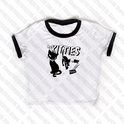 Y2K Bad Kitties Tee