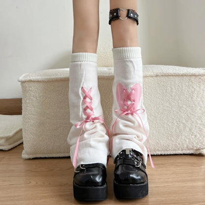 Knitted Love Bandage Leg Warmers