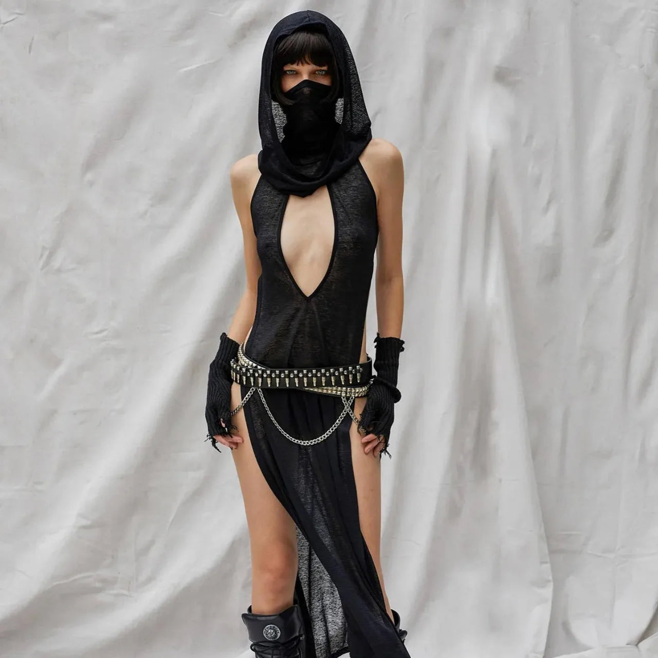 Sexy Witch Hooded Dress