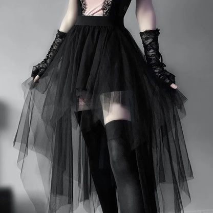 Gothic Tulle Maxi Skirt