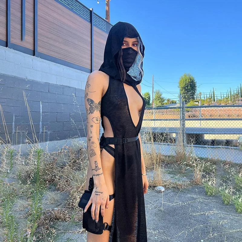 Sexy Witch Hooded Dress