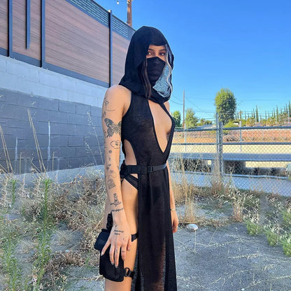 Sexy Witch Hooded Dress