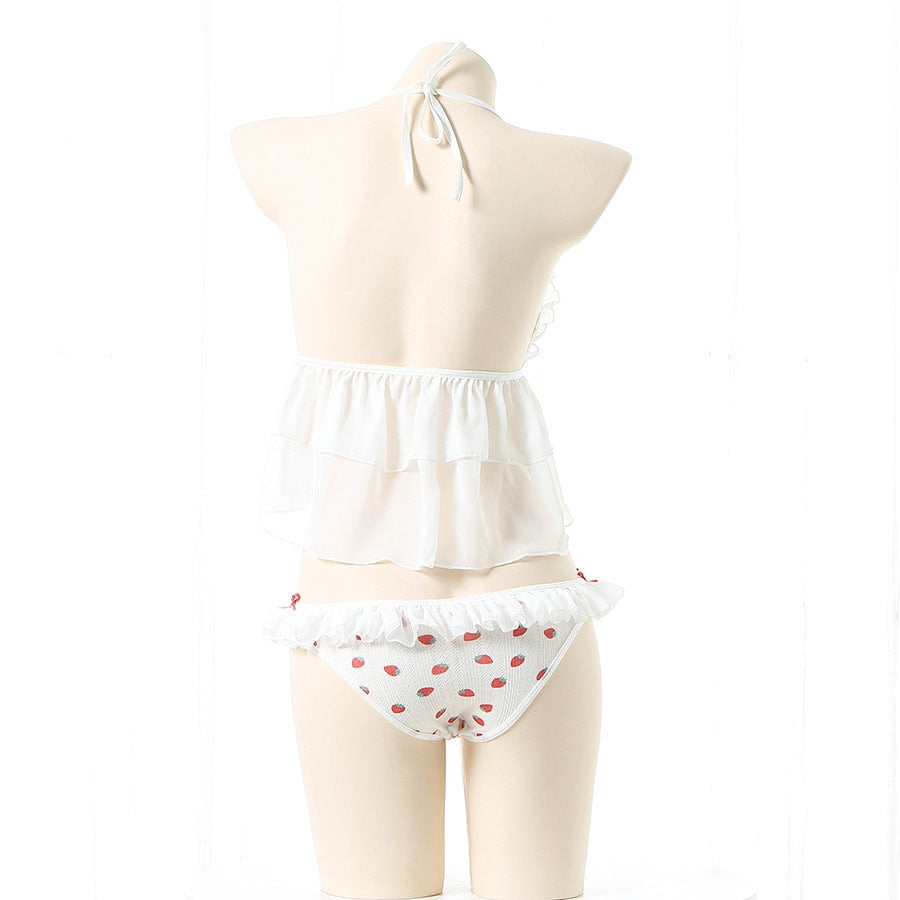 Shop Cute Sweet Girl Strawberry Lingerie Set - Embrace Your Anime Cosplay Fantasies - Feel Adorable and Comfortable in This Polyester Outfit , , Killer Lookz , lingerie, new , Killer Lookz , killerlookz.com