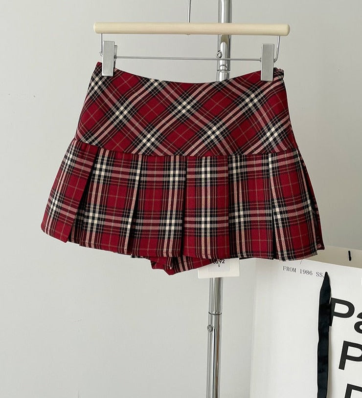 Shop Around Me Y2k Plaid Mini Pleated Skirt , skirt , Killer Lookz , bottom, bottoms, miniskirt, sale, school, skirt, skirts , Killer Lookz , killerlookz.com