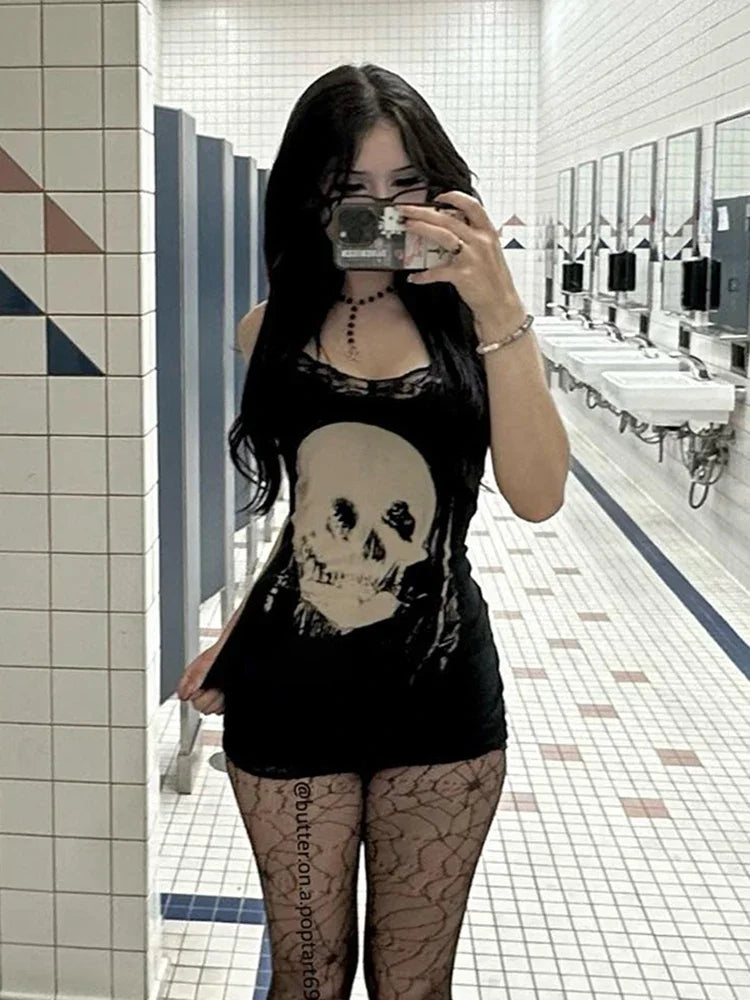 Skull Cyberpunk Dress