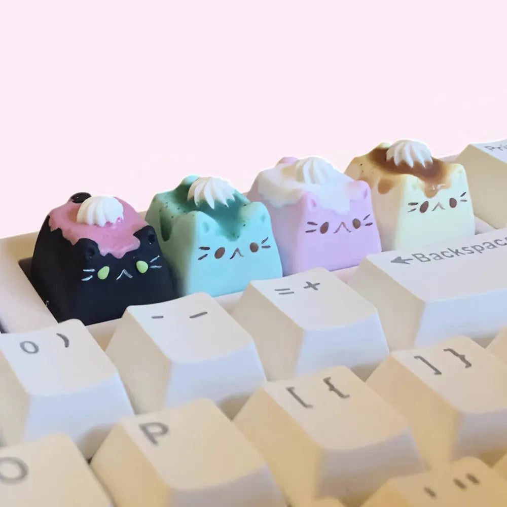 Creamy Cat Custom Keycap