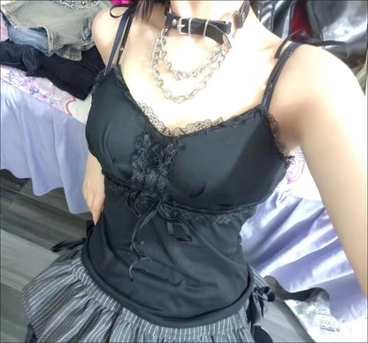 Gothic Summer Crop Top and Skirt