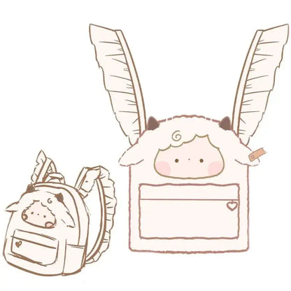 Sheep Fluff Kawaii Soft Backpack