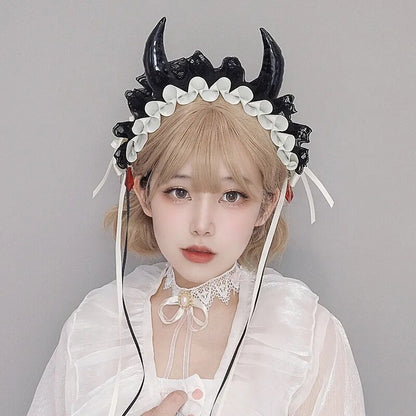 Devil Lace Dark Devil Gothic Headband