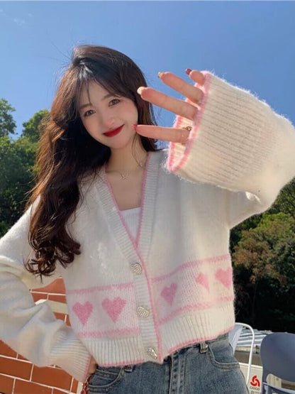 Heart Sweet Knitted Cardigan