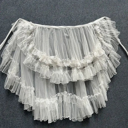 Double Layered Lolita Waist Sheer Cover Up