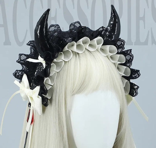 Devil Lace Dark Devil Gothic Headband