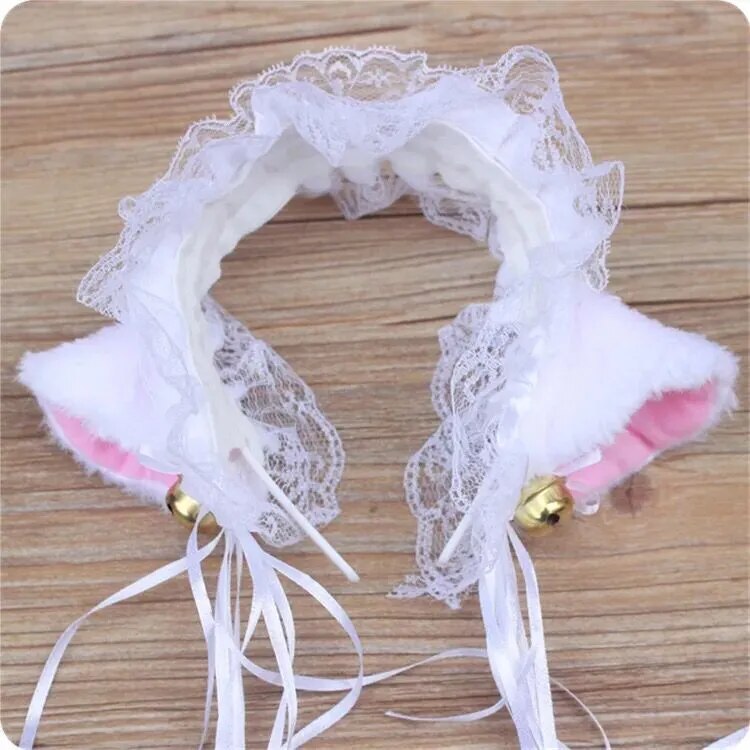 Gothic Lolita Maid Cat Lace Headband