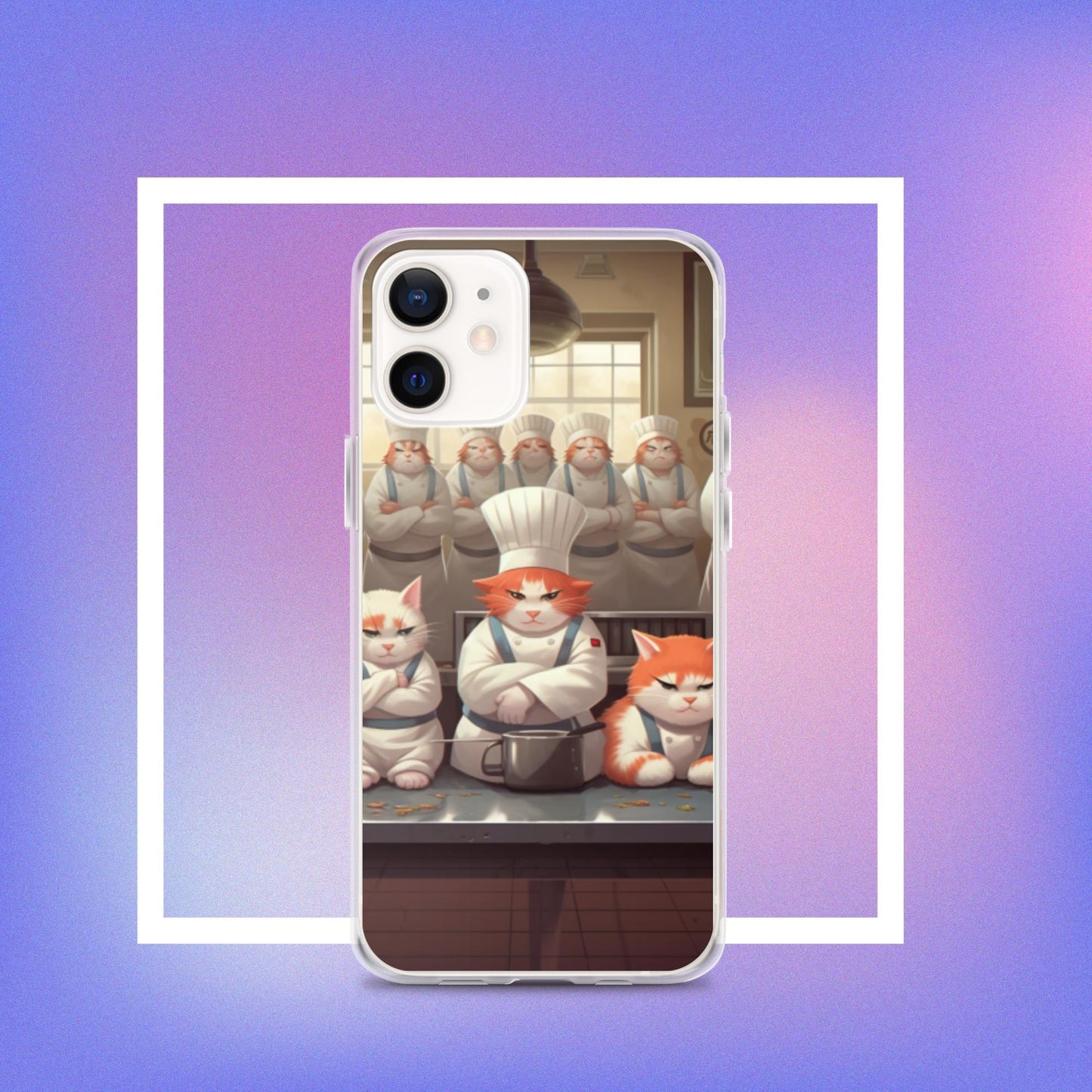 Shop Sushi Chef Cats Clear Case for iPhone® , , Killer Lookz , cute cats, funny cats, iphone case, new, sushi , Killer Lookz , killerlookz.com