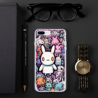 Shop Killer Mutant Kawaii Bunny World Infinite Print Clear Case for iPhone® , , Killer Lookz , iphone case, new , Killer Lookz , killerlookz.com