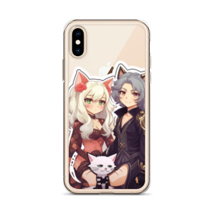 Shop Anime Couple and kitty Clear Case for iPhone® , , Killer Lookz , iphone case, new , Killer Lookz , killerlookz.com