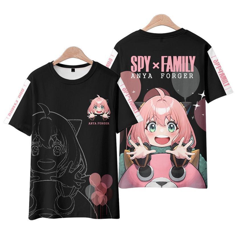 Shop Anya from Spy X Family 3D Print Kawaii T-Shirts, Shirts & Tops, Killer Lookz, anime, everyday, kawaii, new, plus, top, tops, Killer Lookz, killerlookz.com 