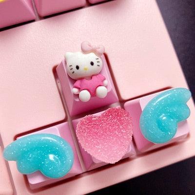 Shop Hello Kitty and Wings Keycaps, keycap, Killer Lookz, anime, date, everyday, game, gaming, keycap, keycaps, new, sale, sales, toy, Killer Lookz, killerlookz.com 