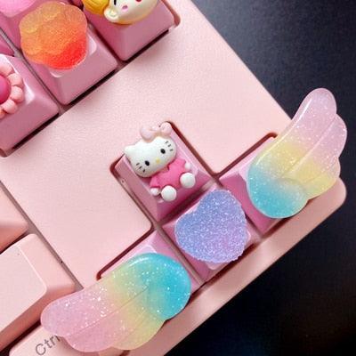 Shop Hello Kitty and Wings Keycaps, keycap, Killer Lookz, anime, date, everyday, game, gaming, keycap, keycaps, new, sale, sales, toy, Killer Lookz, killerlookz.com 