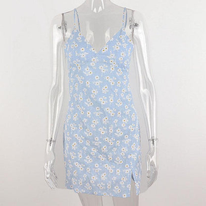 Shop In The Air Baby Blue Floral Dress, , Killer Lookz, date, dress, new, Killer Lookz, killerlookz.com 