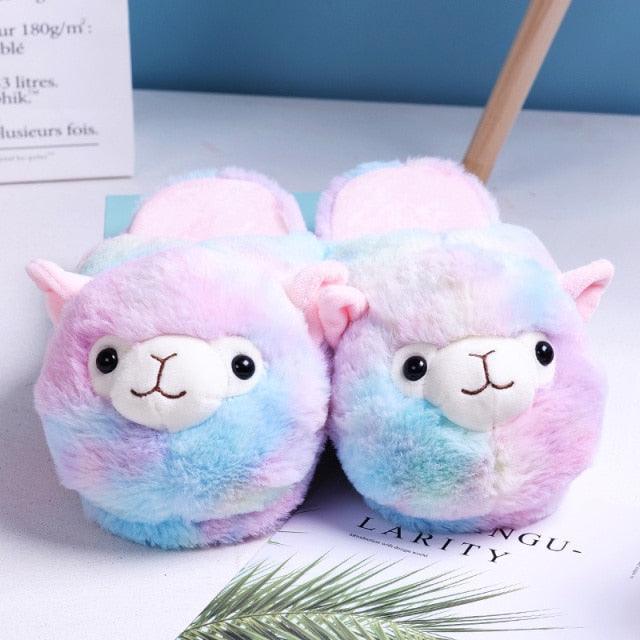 Shop Llama Fur Slippers Collection, Shoes, Killer Lookz, kawaii, shoe, Killer Lookz, killerlookz.com 