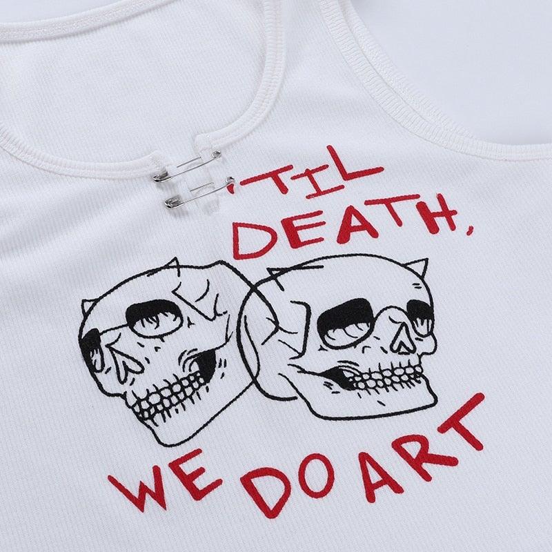 Shop Nessa Berrets "Till Death Do We Part Tank Top", , Killer Lookz, crop, tops, Killer Lookz, killerlookz.com 