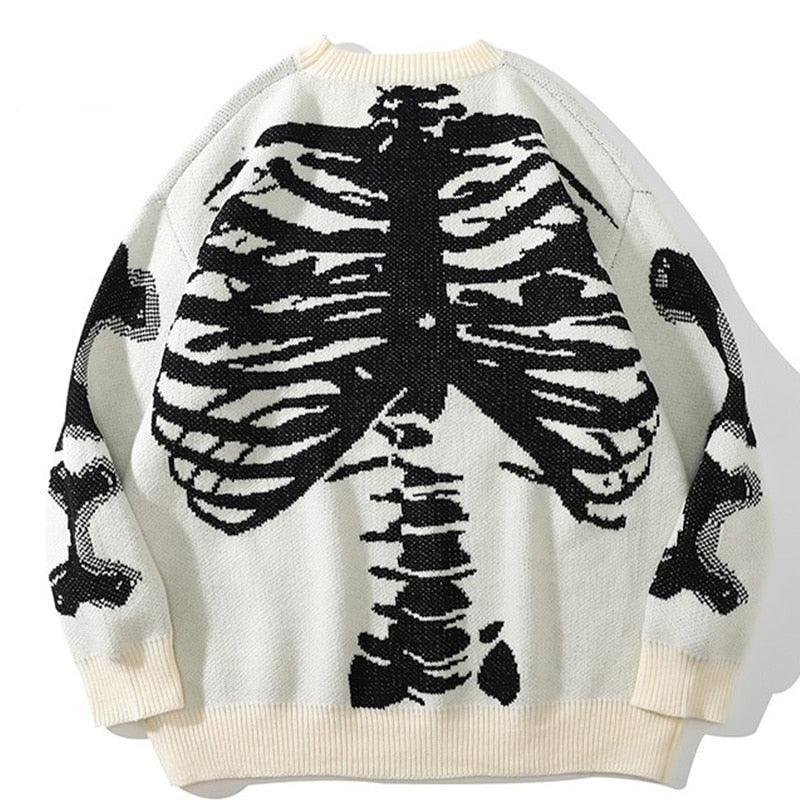 Shop Oversized Loose Skeleton Pullover Sweater, sweater, Killer Lookz, hoodie, new, Killer Lookz, killerlookz.com 