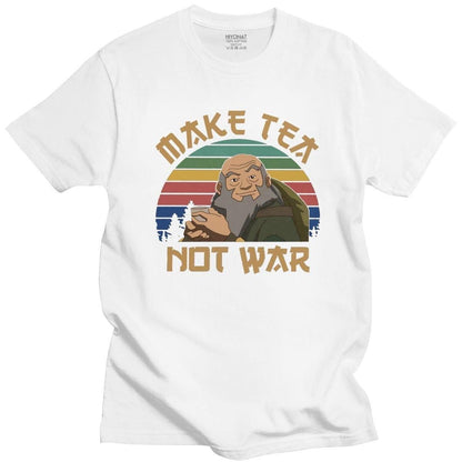 Shop Uncle Iroh's T Shirt Make Tea Not War, top, Killer Lookz, anime, black, everyday, kawaii, new, sale, top, Killer Lookz, killerlookz.com 